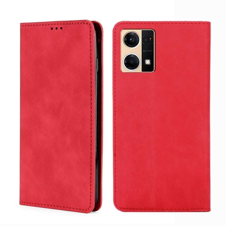 Custodia per telefono in pelle con vibrazione orizzontale magnetica Skin Feel, For OPPO K10 5G, For OPPO K10 Pro 5G, For OPPO Reno7 4G/F21 Pro 4G, For OPPO Reno7 5G Global
