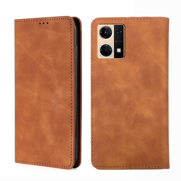 Custodia per telefono in pelle con vibrazione orizzontale magnetica Skin Feel, For OPPO K10 5G, For OPPO K10 Pro 5G, For OPPO Reno7 4G/F21 Pro 4G, For OPPO Reno7 5G Global