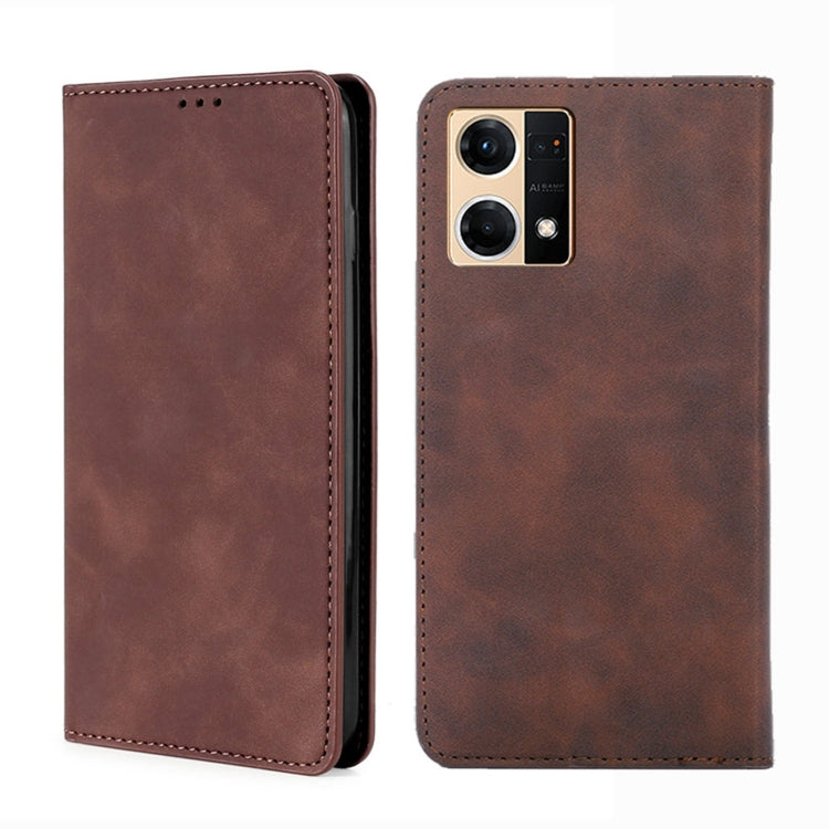 Custodia per telefono in pelle con vibrazione orizzontale magnetica Skin Feel, For OPPO K10 5G, For OPPO K10 Pro 5G, For OPPO Reno7 4G/F21 Pro 4G, For OPPO Reno7 5G Global