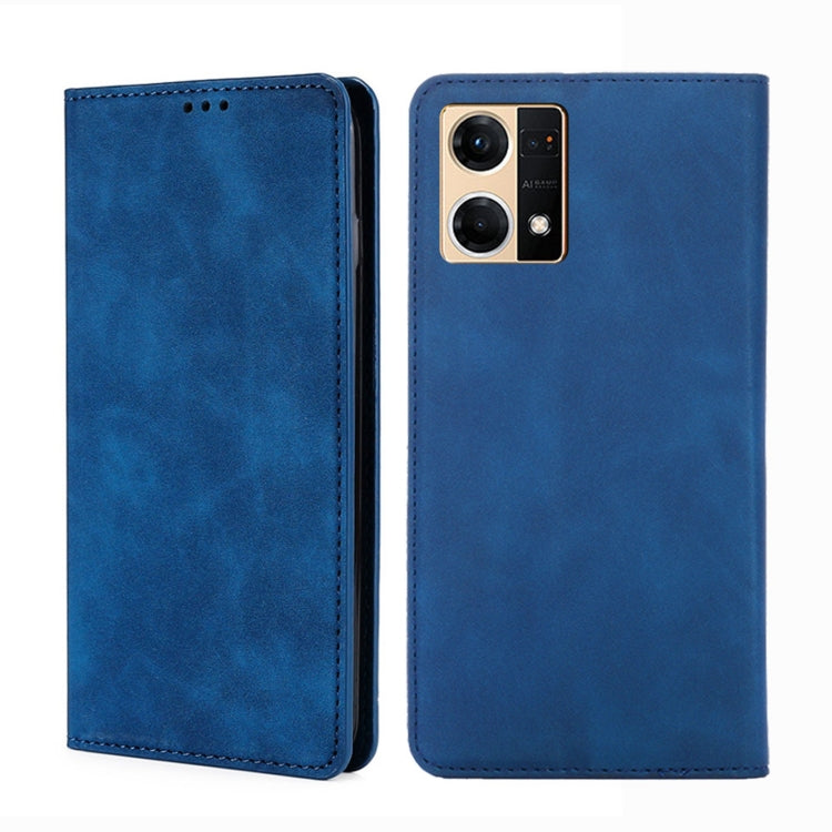 Custodia per telefono in pelle con vibrazione orizzontale magnetica Skin Feel, For OPPO K10 5G, For OPPO K10 Pro 5G, For OPPO Reno7 4G/F21 Pro 4G, For OPPO Reno7 5G Global