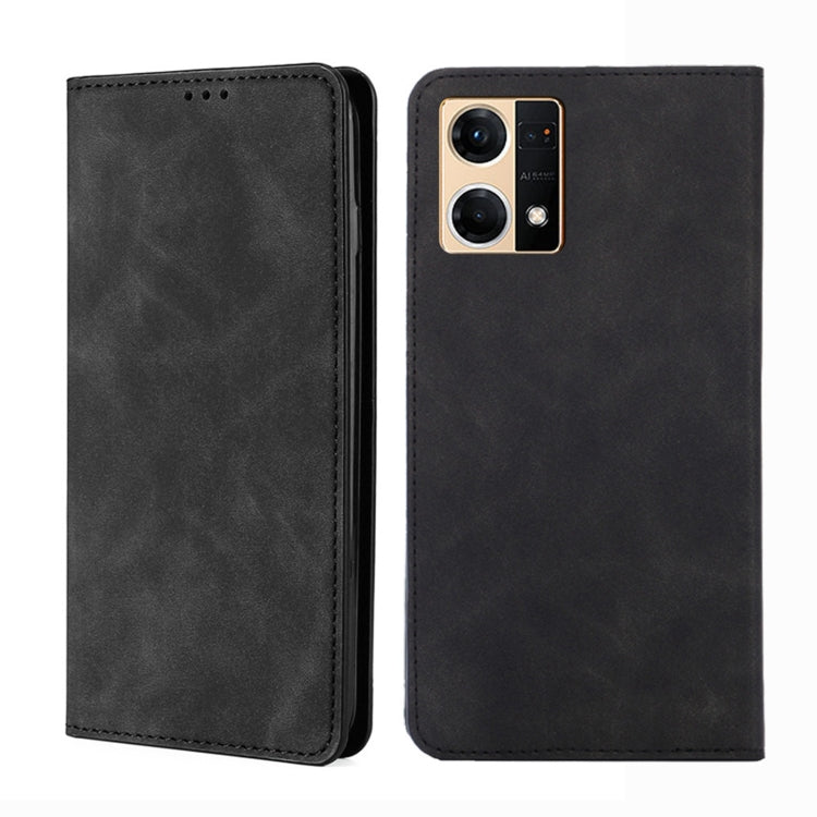 Custodia per telefono in pelle con vibrazione orizzontale magnetica Skin Feel, For OPPO K10 5G, For OPPO K10 Pro 5G, For OPPO Reno7 4G/F21 Pro 4G, For OPPO Reno7 5G Global