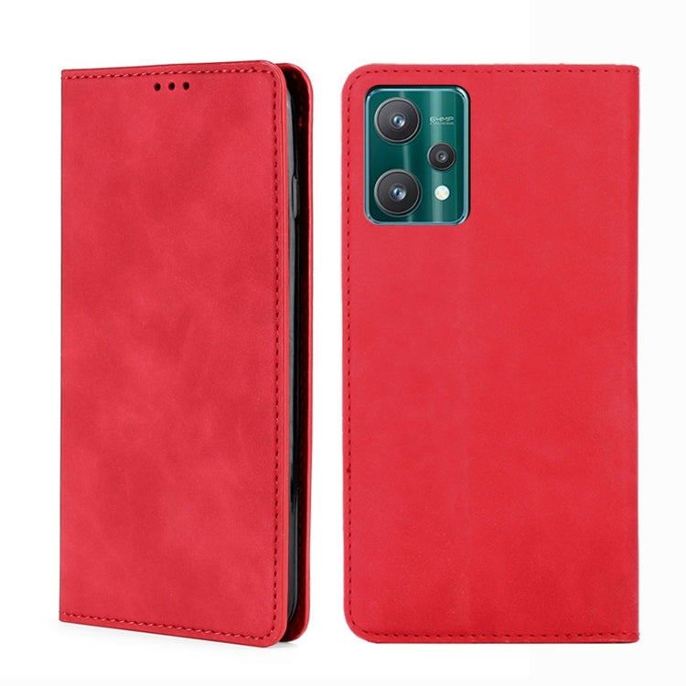Custodia per telefono in pelle con vibrazione orizzontale magnetica Skin Feel, For OPPO Realme 9 Pro, For OPPO Realme 9 Pro+, For OPPO Realme 9i/A36 4G/A96 4G/K10 4G/A76 4G, For OPPO Realme C35