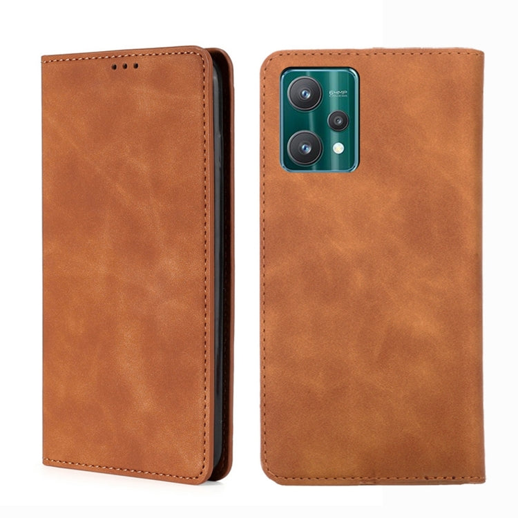 Custodia per telefono in pelle con vibrazione orizzontale magnetica Skin Feel, For OPPO Realme 9 Pro, For OPPO Realme 9 Pro+, For OPPO Realme 9i/A36 4G/A96 4G/K10 4G/A76 4G, For OPPO Realme C35
