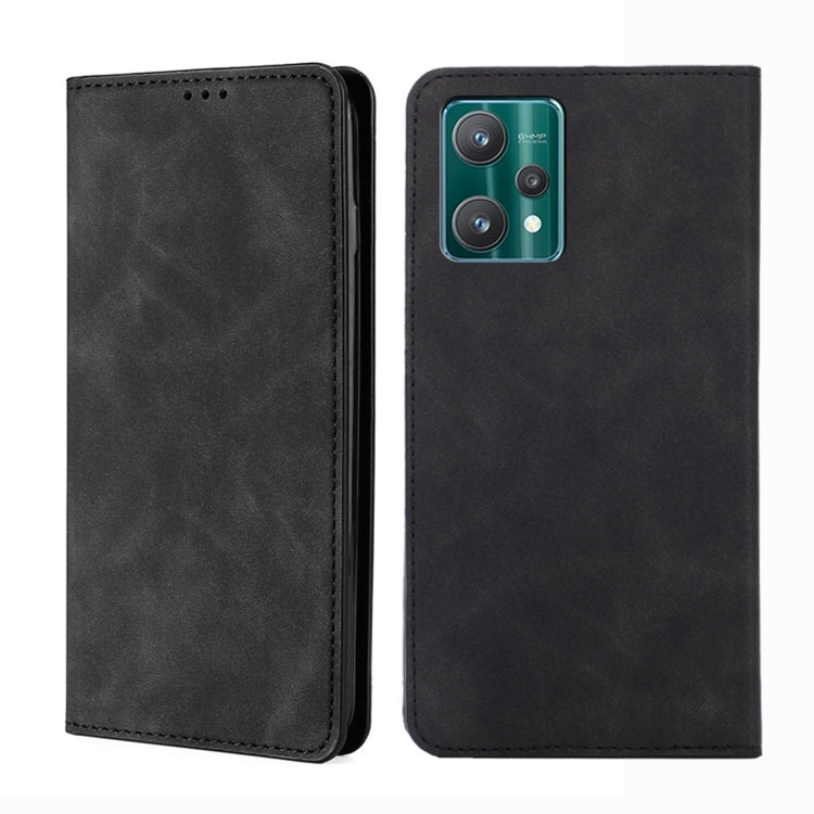 Custodia per telefono in pelle con vibrazione orizzontale magnetica Skin Feel, For OPPO Realme 9 Pro, For OPPO Realme 9 Pro+, For OPPO Realme 9i/A36 4G/A96 4G/K10 4G/A76 4G, For OPPO Realme C35