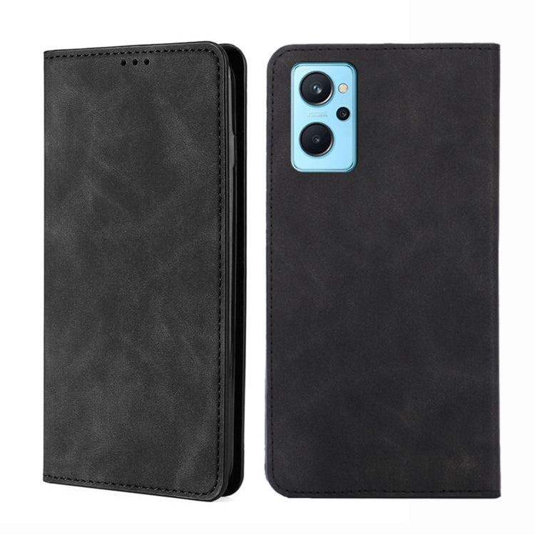 Custodia per telefono in pelle con vibrazione orizzontale magnetica Skin Feel, For OPPO Realme 9 Pro, For OPPO Realme 9 Pro+, For OPPO Realme 9i/A36 4G/A96 4G/K10 4G/A76 4G, For OPPO Realme C35