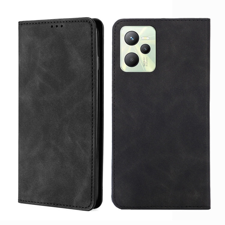Custodia per telefono in pelle con vibrazione orizzontale magnetica Skin Feel, For OPPO Realme 9 Pro, For OPPO Realme 9 Pro+, For OPPO Realme 9i/A36 4G/A96 4G/K10 4G/A76 4G, For OPPO Realme C35