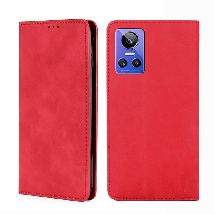 Custodia per telefono in pelle con vibrazione orizzontale magnetica Skin Feel, For OPPO Realme GT Neo3, For OPPO Realme GT2 Pro