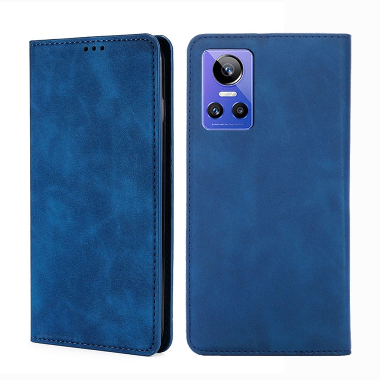 Custodia per telefono in pelle con vibrazione orizzontale magnetica Skin Feel, For OPPO Realme GT Neo3, For OPPO Realme GT2 Pro