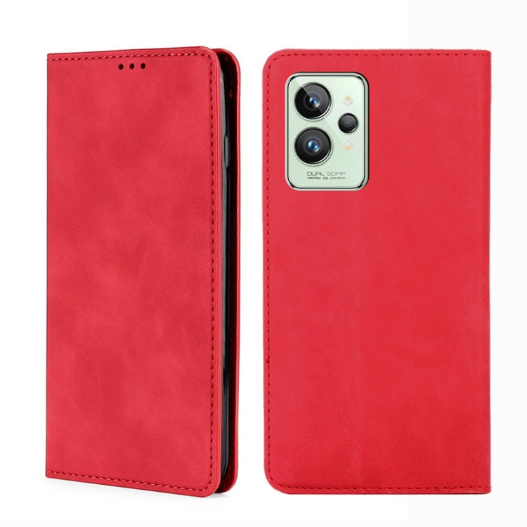 Custodia per telefono in pelle con vibrazione orizzontale magnetica Skin Feel, For OPPO Realme GT Neo3, For OPPO Realme GT2 Pro