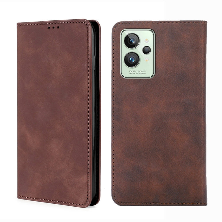 Custodia per telefono in pelle con vibrazione orizzontale magnetica Skin Feel, For OPPO Realme GT Neo3, For OPPO Realme GT2 Pro
