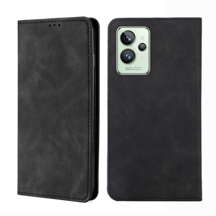 Custodia per telefono in pelle con vibrazione orizzontale magnetica Skin Feel, For OPPO Realme GT Neo3, For OPPO Realme GT2 Pro