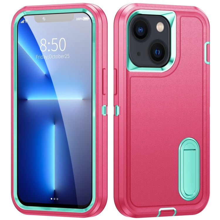 Custodia per telefono con supporto robusto 3 in 1, For iPhone 14, For iPhone 14 Plus