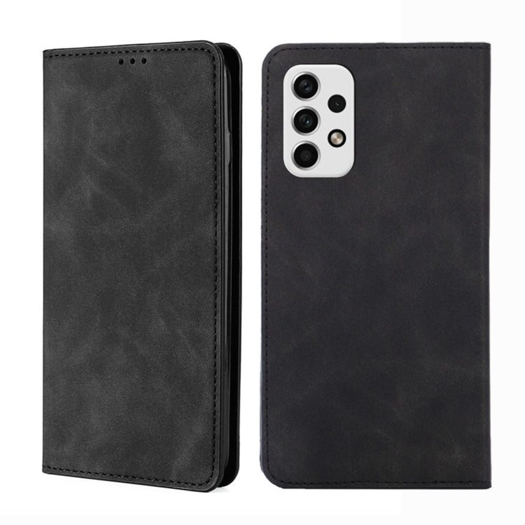 Custodia per telefono in pelle con vibrazione orizzontale magnetica Skin Feel, For Samsung Galaxy A03 EU Edition 166mm, For Samsung Galaxy A23 5G, For Samsung Galaxy M33 5G, For Samsung Galaxy M53 5G