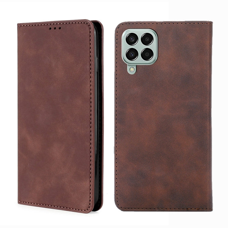 Custodia per telefono in pelle con vibrazione orizzontale magnetica Skin Feel, For Samsung Galaxy A03 EU Edition 166mm, For Samsung Galaxy A23 5G, For Samsung Galaxy M33 5G, For Samsung Galaxy M53 5G