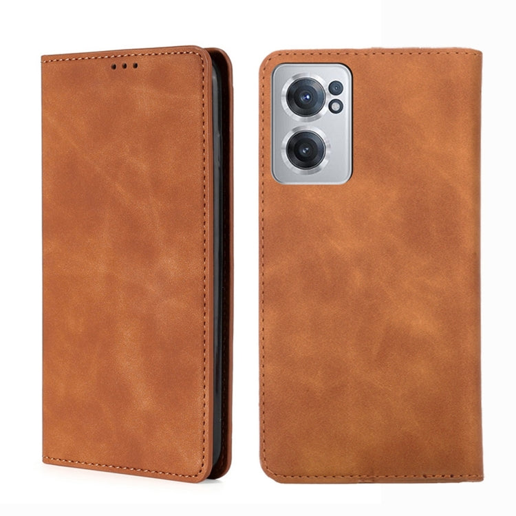 Custodia per telefono in pelle con vibrazione orizzontale magnetica Skin Feel, For OnePlus Nord CE 2 5G