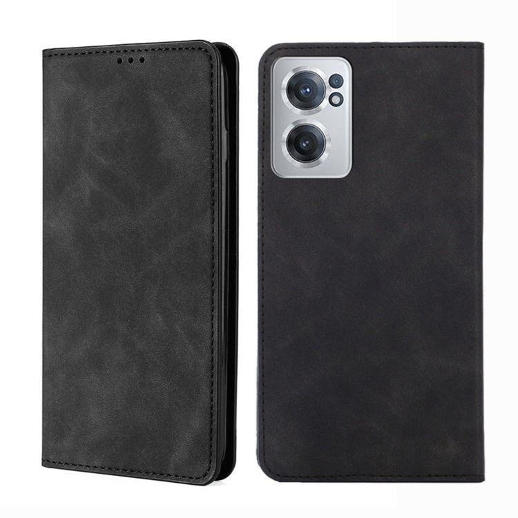 Custodia per telefono in pelle con vibrazione orizzontale magnetica Skin Feel, For OnePlus Nord CE 2 5G