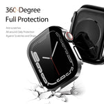 DUX DUCIS Custodia per orologio elettrolitica per PC per la serie Apple Watch, For Apple Watch Series 9 / 8 / 7 41mm, For Apple Watch Series 9 / 8 / 7 45mm, 6&SE&5&4 40mm / 3&2&1 38mm, 6&SE&5&4 44mm / 3&2&1 42mm