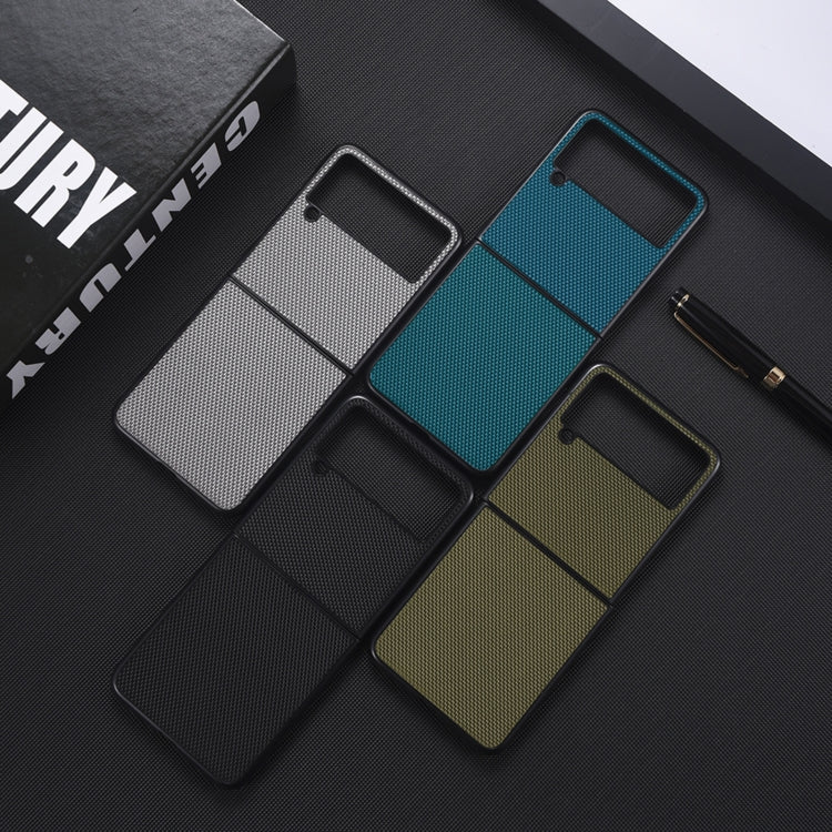 Custodia per telefono PC + TPU antiurto in tessuto di nylon, For Samsung Galaxy Z Flip4 5G