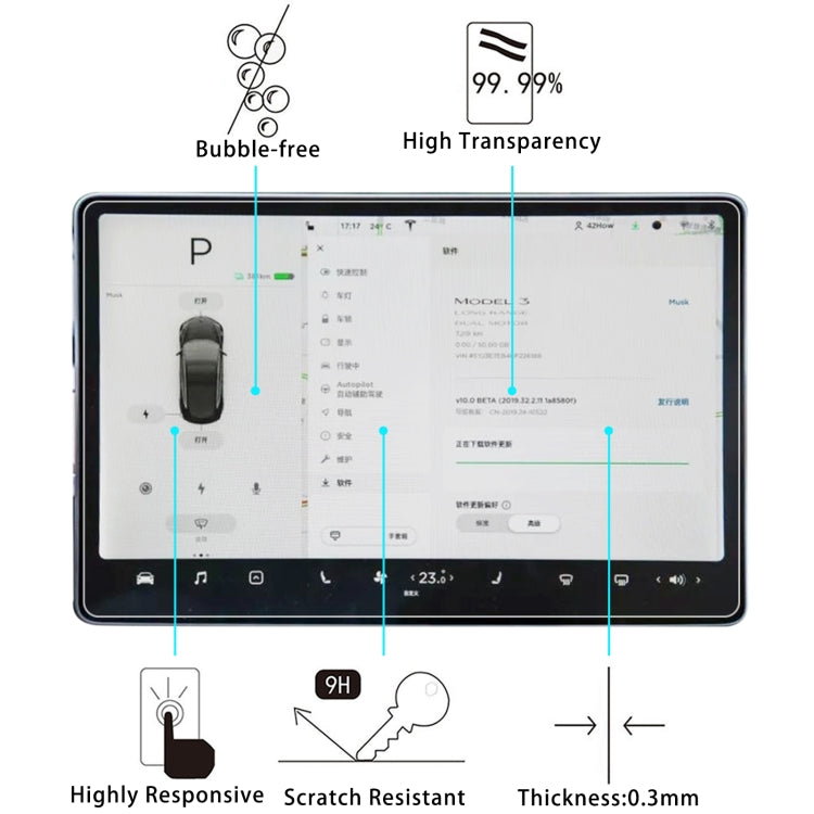 Pellicola per tablet in vetro temperato antideflagrante 9H 2.5D, For Tesla 15.6 (1 PC), For TCL Tab 10s / Enjoy 2 / T10 / T10S / Honor X8 / Honor 8 Lite (1 PC), For TCL TabMax 10.4 / Honor Tablet V7 (1 PC), For Amazon Kindle Fire 7 2022(1 PC)          ...