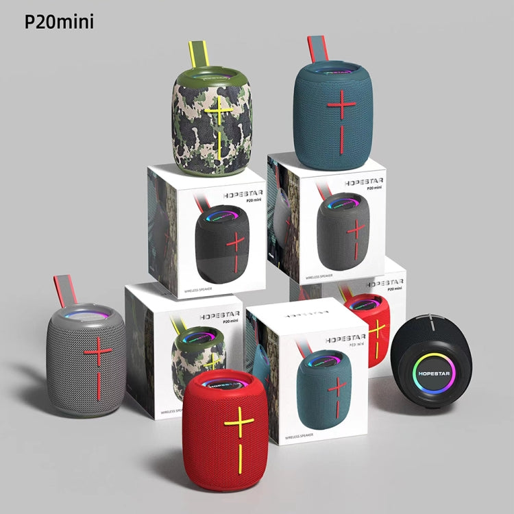 Mini altoparlante Bluetooth senza fili impermeabile HOPESTAR P20, P20 mini(Black), P20 mini(Red), P20 mini(Grey), P20 mini(Blue)