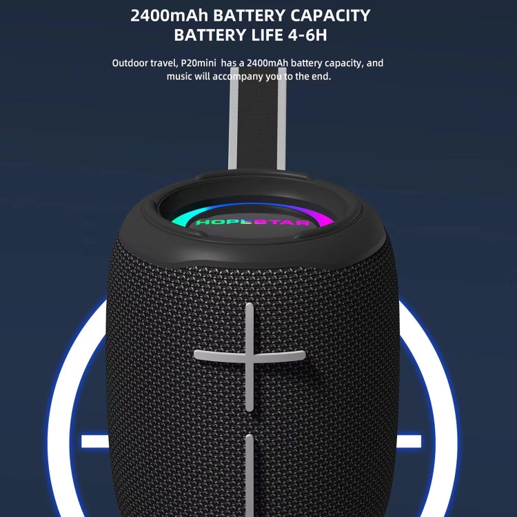 Mini altoparlante Bluetooth senza fili impermeabile HOPESTAR P20, P20 mini(Black), P20 mini(Red), P20 mini(Grey), P20 mini(Blue)