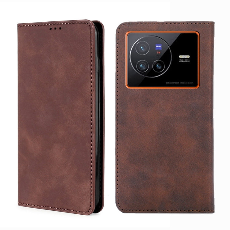 Custodia per telefono in pelle con vibrazione orizzontale magnetica Skin Feel, For vivo X80, For vivo Y53s 5G / iQOO Z5x / T1x, For Google Pixel 7 5G, For vivo Y55s 5G