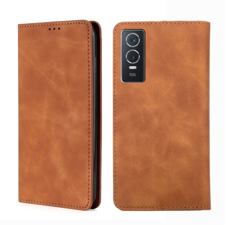 Custodia per telefono in pelle con vibrazione orizzontale magnetica Skin Feel, For Nokia G21 / G11, For vivo Y76s / Y74s, For Nokia X100, For Sony Xperia Ace III