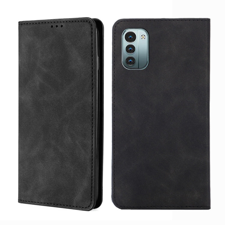 Custodia per telefono in pelle con vibrazione orizzontale magnetica Skin Feel, For Nokia G21 / G11, For vivo Y76s / Y74s, For Nokia X100, For Sony Xperia Ace III