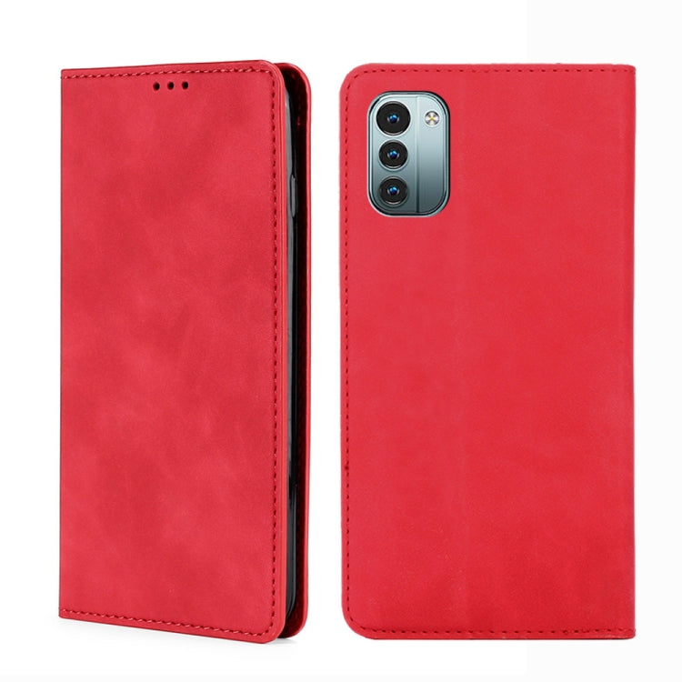 Custodia per telefono in pelle con vibrazione orizzontale magnetica Skin Feel, For Nokia G21 / G11, For vivo Y76s / Y74s, For Nokia X100, For Sony Xperia Ace III