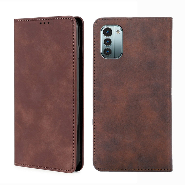 Custodia per telefono in pelle con vibrazione orizzontale magnetica Skin Feel, For Nokia G21 / G11, For vivo Y76s / Y74s, For Nokia X100, For Sony Xperia Ace III