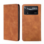 Custodia per telefono in pelle con vibrazione magnetica Skin Feel, For Xiaomi Poco M4 Pro, For Xiaomi Poco X4 Pro 5G, For Xiaomi Redmi K50 / K50 Pro, For Xiaomi Redmi K50 Gaming