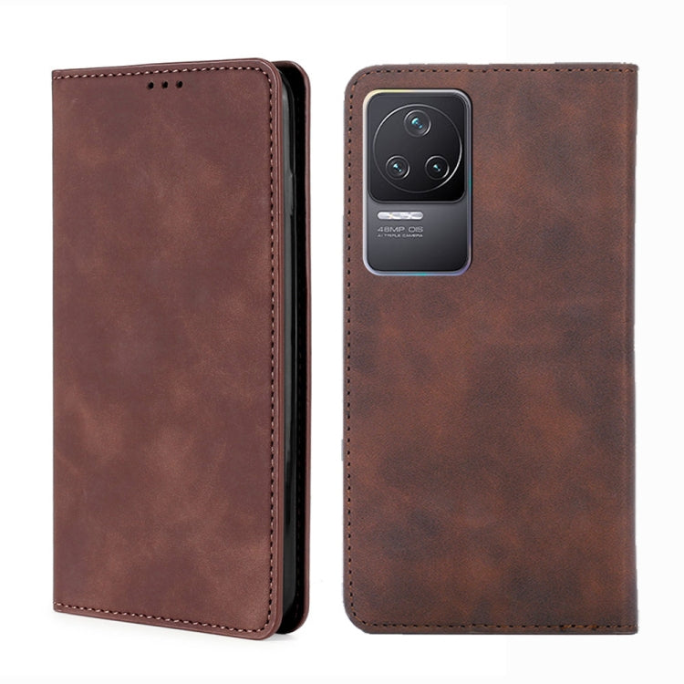 Custodia per telefono in pelle con vibrazione magnetica Skin Feel, For Xiaomi Poco M4 Pro, For Xiaomi Poco X4 Pro 5G, For Xiaomi Redmi K50 / K50 Pro, For Xiaomi Redmi K50 Gaming