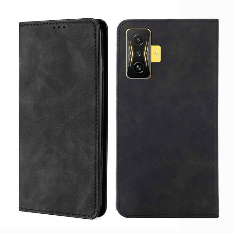 Custodia per telefono in pelle con vibrazione magnetica Skin Feel, For Xiaomi Poco M4 Pro, For Xiaomi Poco X4 Pro 5G, For Xiaomi Redmi K50 / K50 Pro, For Xiaomi Redmi K50 Gaming