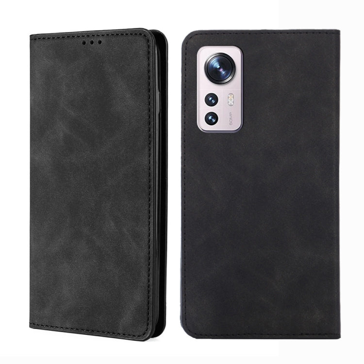 Custodia per telefono in pelle con vibrazione magnetica Skin Feel, For Xiaomi Redmi Note 11 Global / Note 11S, For Xiaomi Redmi Note 11 Pro 4G/5G Global, For Xiaomi 12 Lite, For Xiaomi 12 Pro