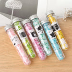10 pezzi monouso portatile da viaggio a forma di tubo in scatola con coriandoli mini piatto di sapone, Emoji Series, Animal Series, Succulent Series, Fruit Series, Words Series, Constellation Series, Cherry Blossom Series, Pig Baby Series