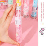 10 pezzi monouso portatile da viaggio a forma di tubo in scatola con coriandoli mini piatto di sapone, Emoji Series, Animal Series, Succulent Series, Fruit Series, Words Series, Constellation Series, Cherry Blossom Series, Pig Baby Series