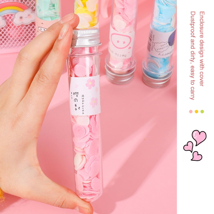 10 pezzi monouso portatile da viaggio a forma di tubo in scatola con coriandoli mini piatto di sapone, Emoji Series, Animal Series, Succulent Series, Fruit Series, Words Series, Constellation Series, Cherry Blossom Series, Pig Baby Series