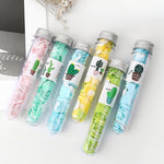 10 pezzi monouso portatile da viaggio a forma di tubo in scatola con coriandoli mini piatto di sapone, Emoji Series, Animal Series, Succulent Series, Fruit Series, Words Series, Constellation Series, Cherry Blossom Series, Pig Baby Series
