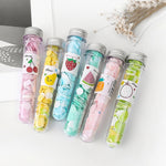 10 pezzi monouso portatile da viaggio a forma di tubo in scatola con coriandoli mini piatto di sapone, Emoji Series, Animal Series, Succulent Series, Fruit Series, Words Series, Constellation Series, Cherry Blossom Series, Pig Baby Series