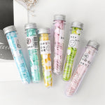 10 pezzi monouso portatile da viaggio a forma di tubo in scatola con coriandoli mini piatto di sapone, Emoji Series, Animal Series, Succulent Series, Fruit Series, Words Series, Constellation Series, Cherry Blossom Series, Pig Baby Series