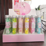 10 pezzi monouso portatile da viaggio a forma di tubo in scatola con coriandoli mini piatto di sapone, Emoji Series, Animal Series, Succulent Series, Fruit Series, Words Series, Constellation Series, Cherry Blossom Series, Pig Baby Series