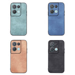 Custodia per telefono antiurto Brugg Texture PU, For OPPO Reno8 Pro+ 5G China / 8 Pro 5G Foreign, For OPPO Reno8 Pro 5G China, For OPPO Reno8