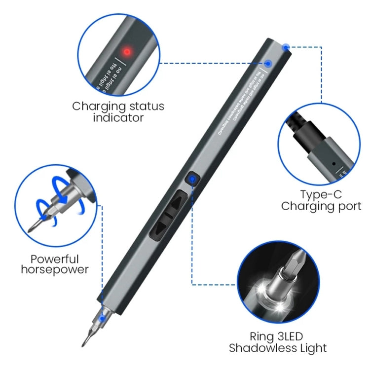 12 in 1, 33 in 1, 49 in 1 Rechargeable Cordless Electric Screwdriver Set with Type-C Port