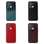 Custodia per telefono in pelle di vacchetta di coccodrillo, For OPPO Reno8 Pro+ 5G China / 8 Pro 5G Foreign, For OPPO Reno8 Pro 5G China, For OPPO Reno8, For Samsung Galaxy Z Flip4