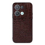 Custodia per telefono in pelle di vacchetta di coccodrillo, For OPPO Reno8 Pro+ 5G China / 8 Pro 5G Foreign, For OPPO Reno8 Pro 5G China, For OPPO Reno8, For Samsung Galaxy Z Flip4