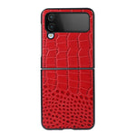 Custodia per telefono in pelle di vacchetta di coccodrillo, For OPPO Reno8 Pro+ 5G China / 8 Pro 5G Foreign, For OPPO Reno8 Pro 5G China, For OPPO Reno8, For Samsung Galaxy Z Flip4