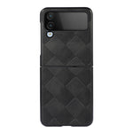 Custodia per telefono in PU scozzese intrecciata, For Samsung Galaxy Z Flip4