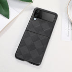 Custodia per telefono in PU scozzese intrecciata, For Samsung Galaxy Z Flip4
