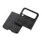 Custodia per telefono in PU scozzese intrecciata, For Samsung Galaxy Z Flip4