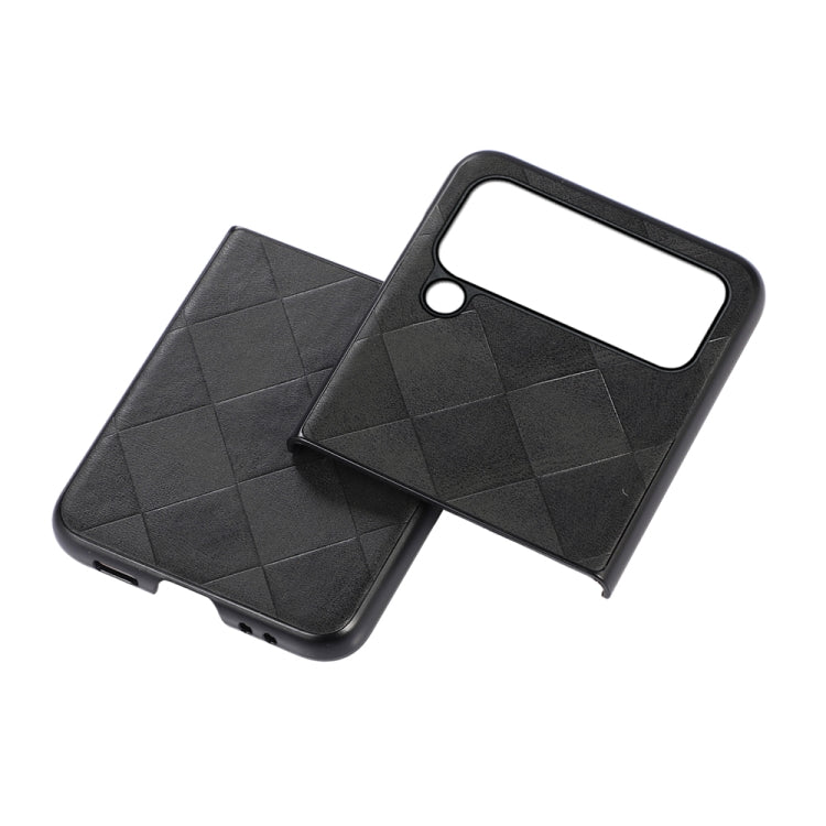 Custodia per telefono in PU scozzese intrecciata, For Samsung Galaxy Z Flip4